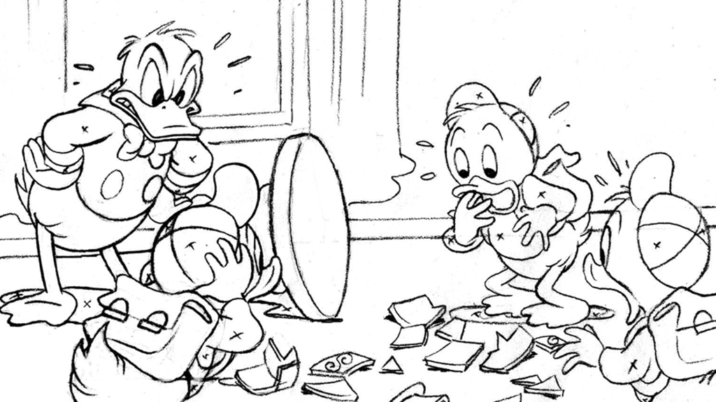 Donald Duck maakproces 1 copyrights Disney