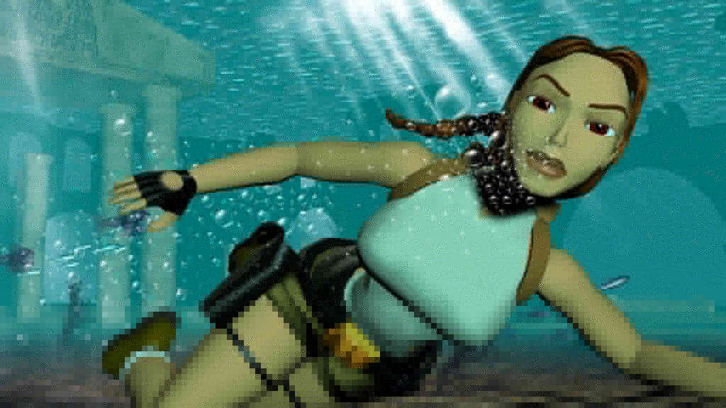 Lara Croft bubbles (c) Crystal Dynamics